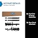TRQ Front and Rear Complete Strut Assembly & Shock Absorber Kit Complete Strut & Coil Spring Assembly Compatible with 2016-2020 Nissan Rogue