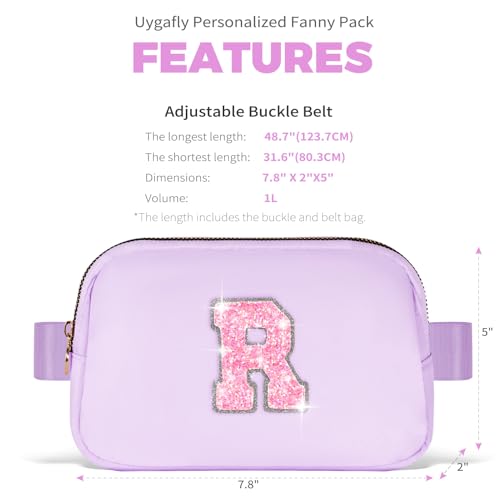 Image of Uygafly Gift for Teen Girls Kids Daughter Her - Birthday Gifts for 3 4 5 6 7 8 9 10 11 12 13 Year Old Girls,Fanny Pack Crossbody Bag Purse Belt Bag Cute Trendy Stuff | Lavender,R