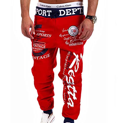 Pantalons Amples Hip-Hop Pantalons De SurvêTement ImpriméS pour Hommes Pantalons DéContractéS Printemps Et Automne pour Hommes Cover