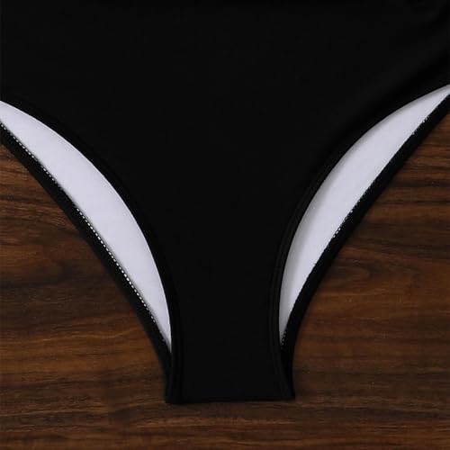 Maillot de bain une pièce style sophistiqué avec décolleté profond et dos nu délicat, L - 3