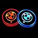 Autosport 2PCS LED Cup Holder Mat Pad Coaster with USB Rechargeable Interior Decoration Light for BMW Accessory