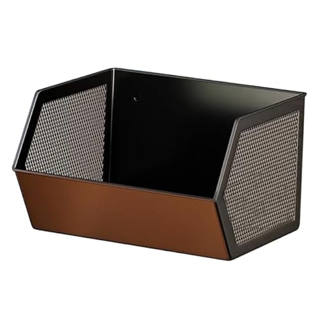 Hanging Kitchen Shelf with Anti-Rust Coating Stable Organizer for Refrigerator Made of Steel with Ventilation Grilles Space-Saving and Practical for, S