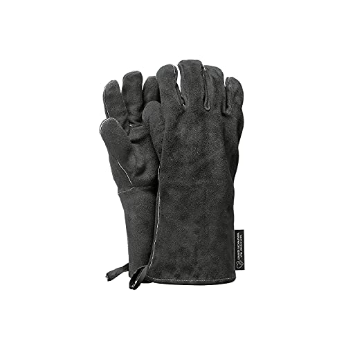 Feuermeister Paire de gants de barbecue en cuir noir Taille 10 Cover