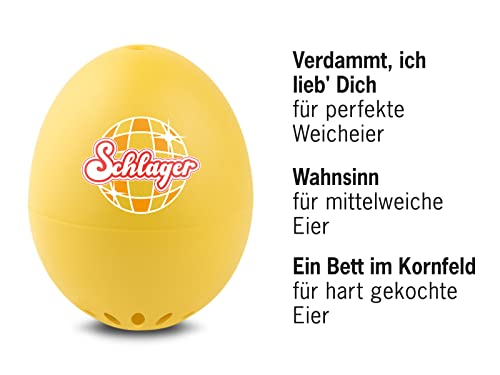 Schlager PiepEi - Singende Eieruhr zum Mitkochen - Eierkocher für 3 Härtegrade - 80er Jahre Schlager Best of - Lustiges Kochei - Musik Eggtimer - Brainstream – Bild 3