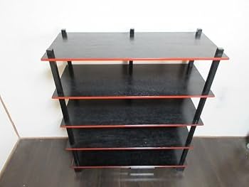 Amazon.co.jp: 510937 茶道具 水谷棚 配膳棚 五段五本柱 柿合塗