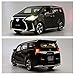 WAKAKAC Model Car 1/24 Lexus LM300 Alloy Pull Back Metal Collectible Toy Car with Light and Sound Toy Vehicle Door Can be Opened, Gift Black.