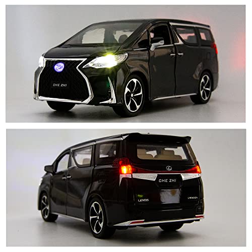 Auto modelo Lexus LM300 escala 1:24 con luz y sonido miniatura 3