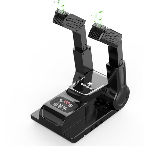 DR.PREPARE Boot Dryer Shoe Dryer with Aroma Box, Glove Dryer, 180-min Off Timer, Boot Warmer with Heat Blower, Portable Folding Design for Sneakers, Leather, Rubber, 60° Deep Toe Reach