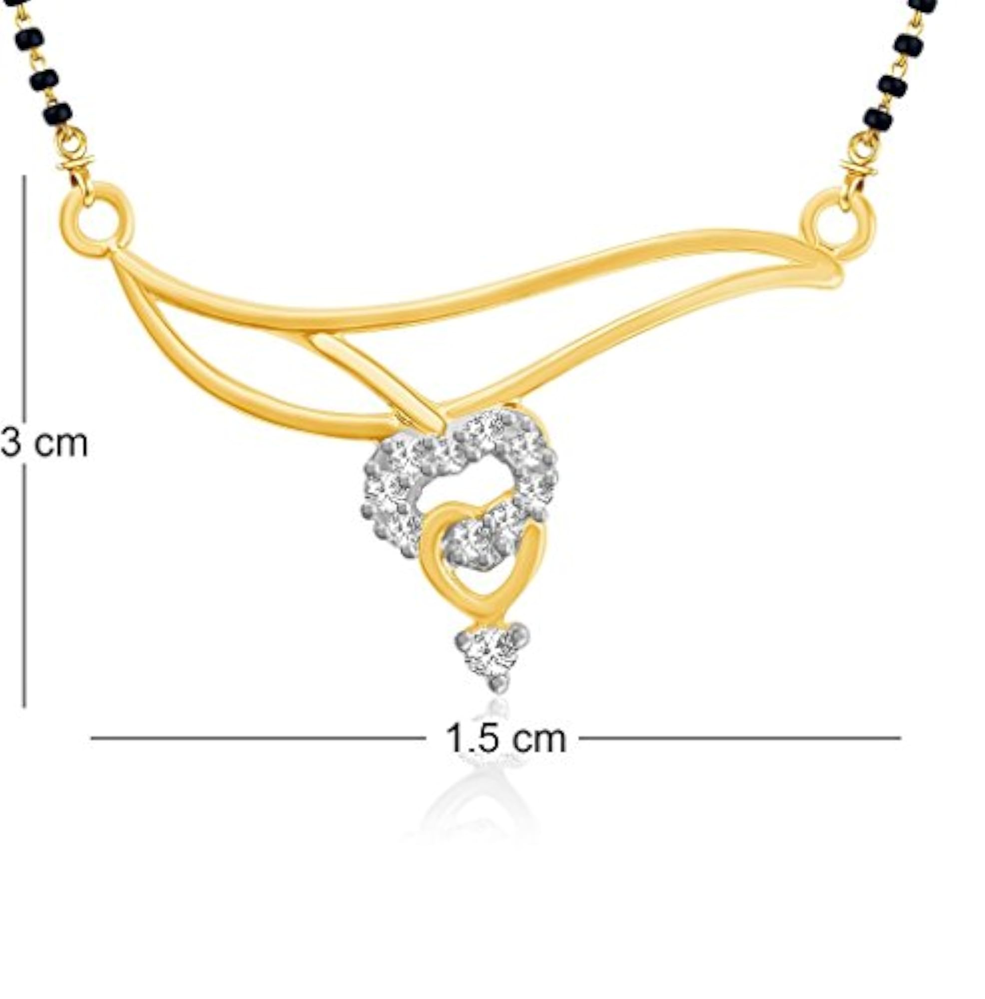 Women's VK New Style Gold and Rhodium Plated Alloy Mangalsutra