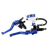 Montar universalmente una motocicleta de 250CC a 500CC con manillar de 22 mm y con depósito de líquido de frenos; Adecuado para scooter, bicicleta de tierra, bicicleta deportiva, bicicleta de calle, etc.