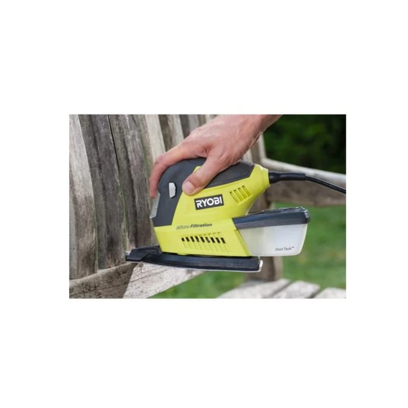 Pack RYOBI Ponceuse triangulaire - 100W - RPS100-GA20-40 abrasifs - SPS20A