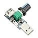 XINGYHENG 3Pcs 5W USB Fan Air Volume Speed Stepless Governor Module USB Speed Controller DC 5V USB Male Input DC4-12V to 2.5-8V and Speed Control Knob with Switch Function