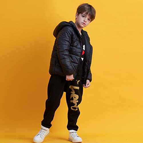 IKALI Kids Winter Coats, Lightweight Packable Puffer Jacket with Hood Pockets for Girls Boys Outwear Clothes (2-12Y)4