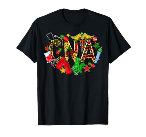Juneteenth CNA Nurse Black Freedom Day 1865 Scrub Top Mujer Camiseta