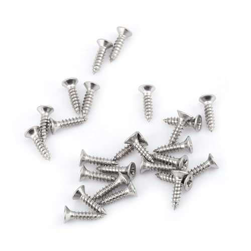 Conjunto de 200 Tornillos Autorroscantes M3 Acero Inoxidable miniatura 7