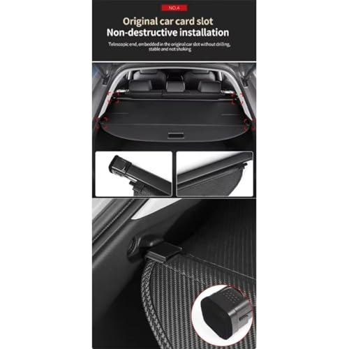 Rejilla retráctil maletero Chery Tiggo 5X Pro 4 divisor persiana de carga 4