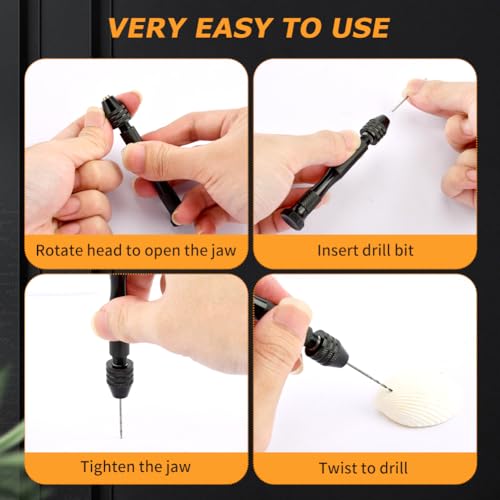 36 peças de torno de tubo micro mini, micro brocas HSS, conjunto de brocas manuais, broca manual peq