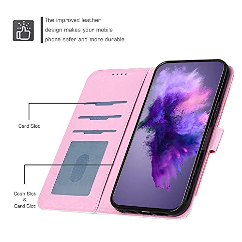 Thoankj Nokia 1.4 Christmas Case Shockproof Slim Leather Flip Pouch Wallet Xmas Cover with Magnetic Stand Card Holder Silicone Protective Phone Case for Nokia 1.4 Santa Claus with Elk - Image 2