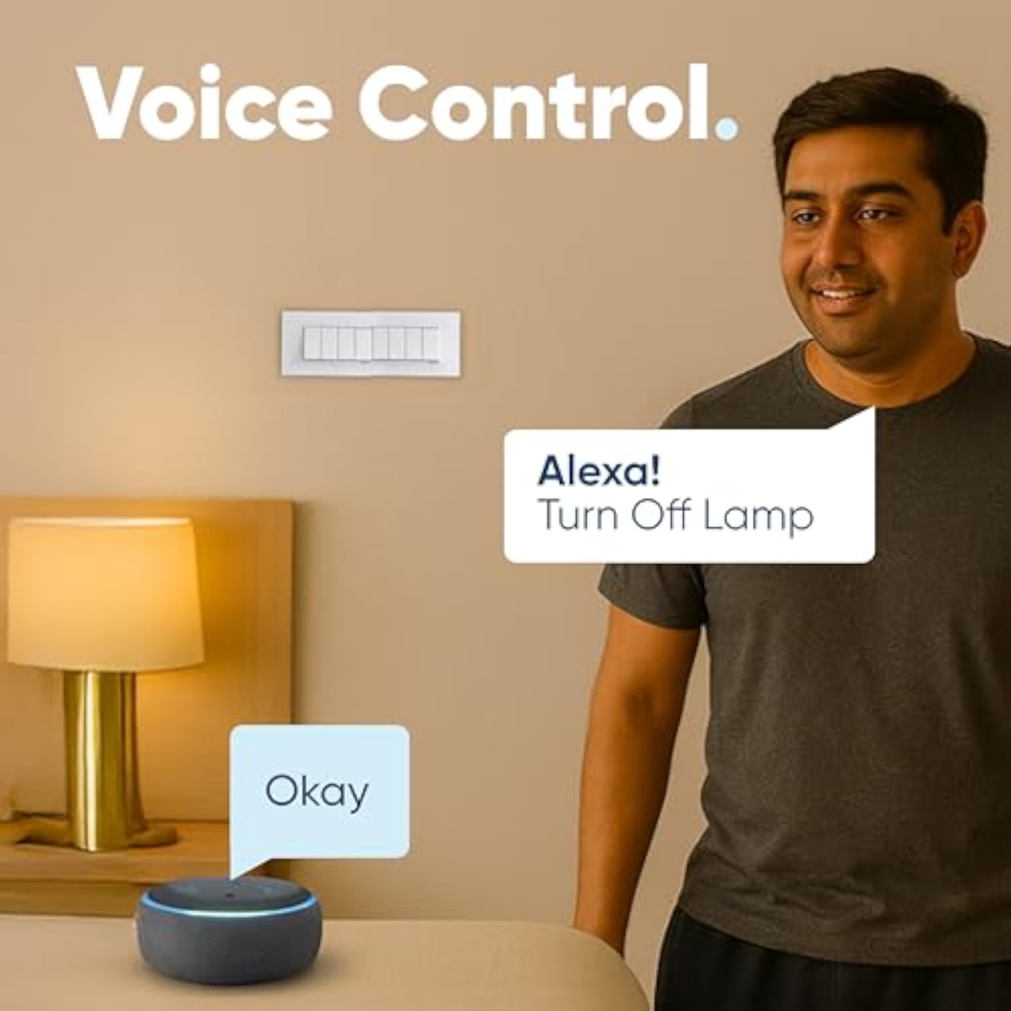 8 Node WiFi Smart Switch with Bluetooth Backup