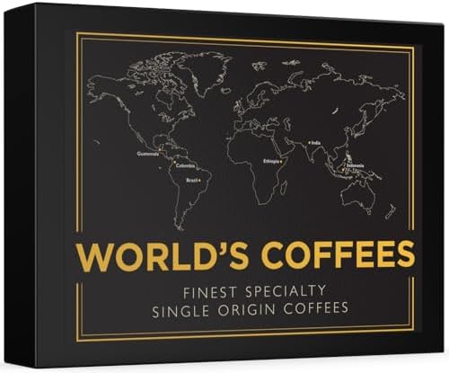 Gourmet Coffee Gift Set - WORLD'S COFFEES | Ground Coffee 300g (6...