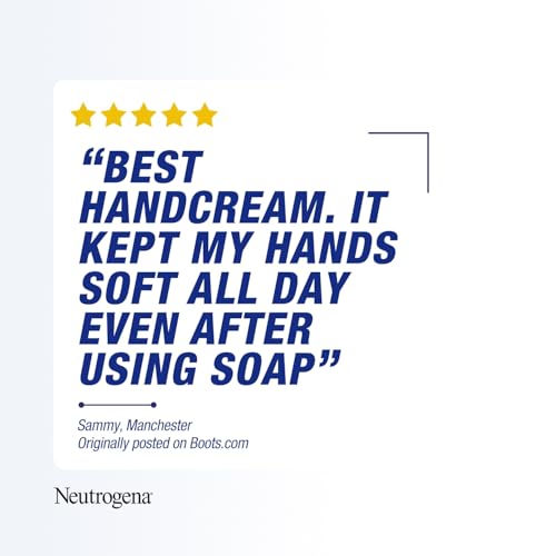 Neutrogena Norwegian Formula Hand and Nail Cream (1x 75ml), Nourishing, Intensive Hand Moisturiser with Glycerin, Vitamin E for Healthier, Softer Skin, Lotion to Strengthen Nails and Soften Cuticles