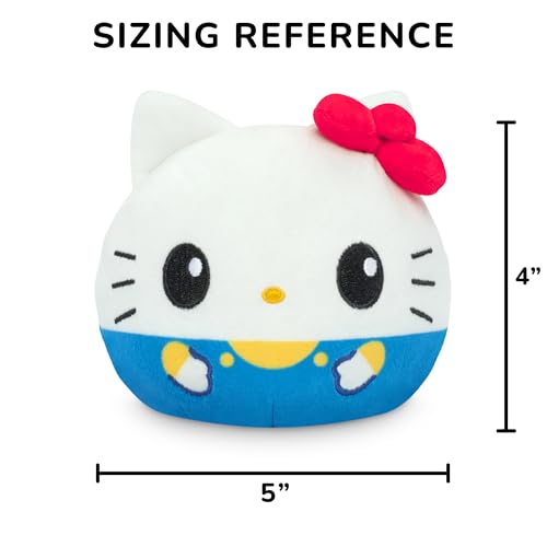 Image of TeeTurtle Reversible Sanrio Hello Kitty and Cinnamoroll Plushie 4-Inch Two-Sided Flip Plush Toy with Embroidered Details - Cute Mini Collectible Plush for Kids, Teens, and Adults