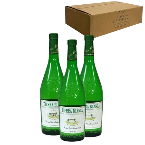 Tierra Blanca - Ideal para Maridar con Pescados y Arroces - Pack 3 Botellas 75cl