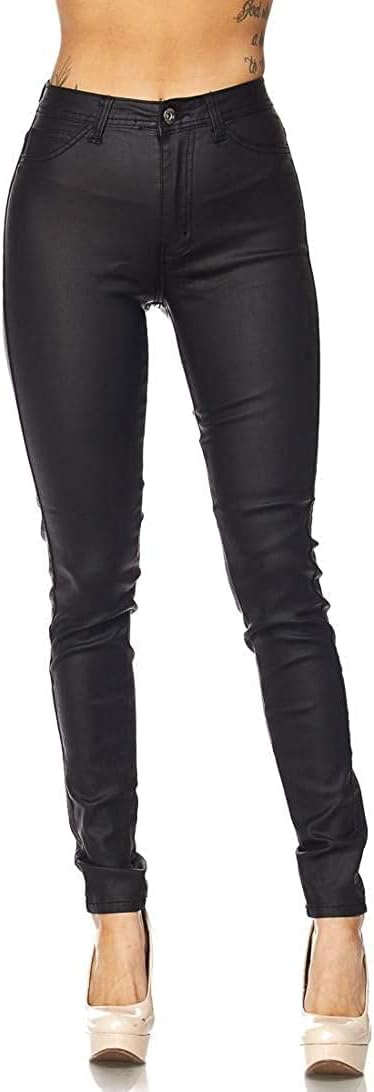 SOHO GLAMPlus Size Super High Waisted Stretchy Skinny Jeans in Mocha
