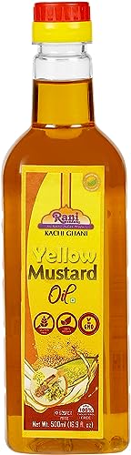 Rani Yellow Mustard Oil (Kachi Ghani) 16.9 Ounce (500ml) NON-GMO | Gluten Free | Vegan | 100% Natural | Kosher
