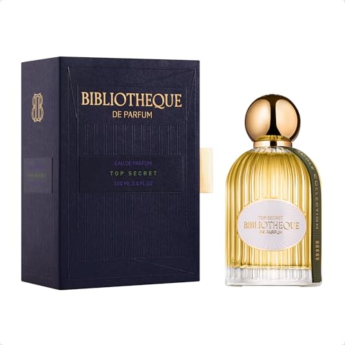 Bibliotheque de Parfum - Top Secret - Eau de Parfum - Long Lasting Fragrance for Women with Notes of Vanilla, Cocoa, Tobacco - Oriental & Spicy Women's Perfume - 3.4 Fl Oz