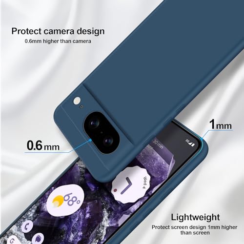 GiiYoon Case Compatible with Google Pixel 8, Silky-Soft Touch Full-Body Protective Phone Silicone Case - Image 3