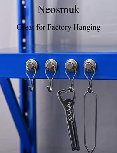Neosmuk Swivel Swing Hooks,60LBS Rotatable Swing Swivel Heavy Duty Hook 2.5 inches Long Hook Ideal for Cruise,Towel,Grill,Refrigerator,Indoor Hanging(Silvery White,Pack of 6)