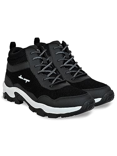 Image of Allen Cooper Men's Sports Trekking & Hiking,Biking,Walking Shoes with Rubber Outsole & Memory Foam Insole Lace-Up Shoes for Men's(ACSS-252|Black|Beige|LightGrey Size-6,7,8,9,10)