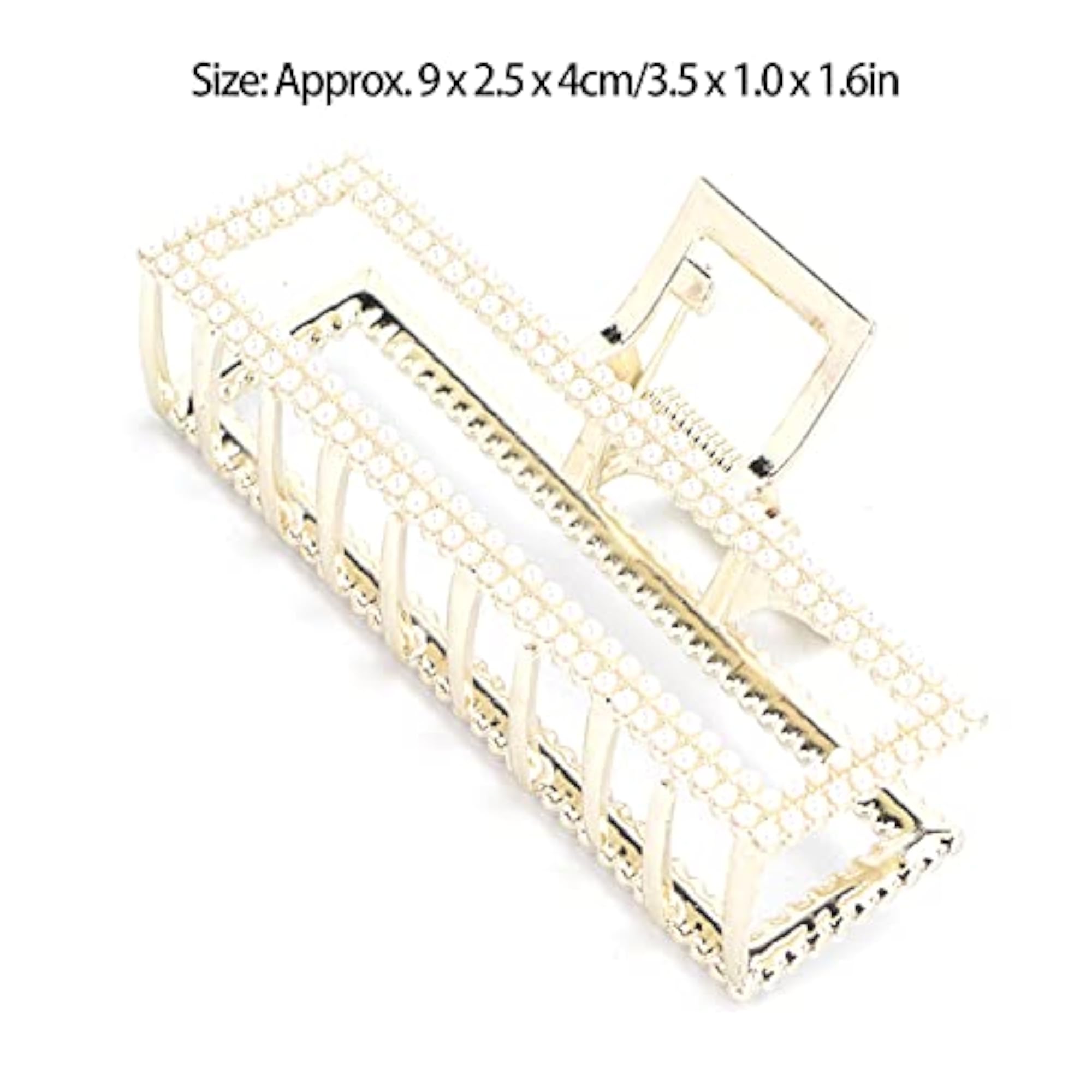 Hollow Geometric Alloy Hair Claw Clips for Women
