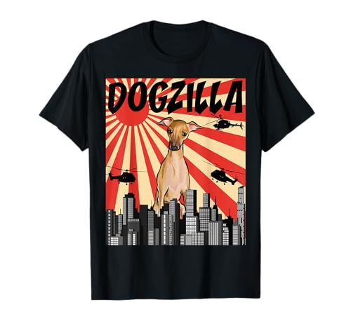 Un Indumento Con Il Detto: Funny Retro Japanese Dogzilla Italian Greyhound