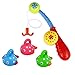 Produktbild Kleinkinder Badespielzeug Bunte schwimmenden Fischen Spiele mit Fisch und Fisch Rod in Badewanne Pool Dusche Kit Bade für Baby-Kind-Kind-zufällige Farbe