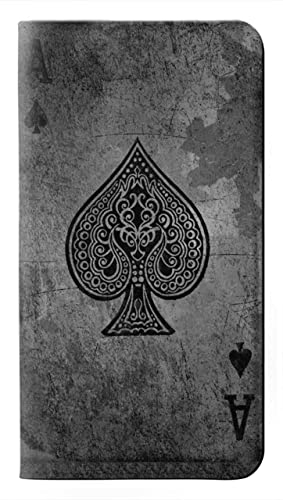 Housse flip iPhone 15 Plus Black Ace Spade pour le bureau