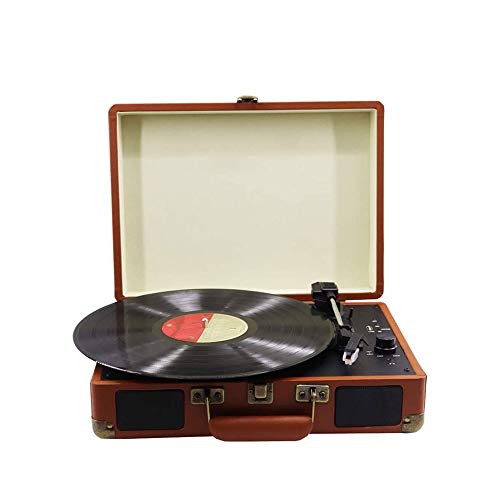 Suitcase Record Player Turntable Portable Phonograph with Bluetooth Built in Stereo Speakers 3-Speed Belt-Drive… - Les Beatles, Paul McCartney, John Lennon, RIngo Starr, George Harrison Suitcase Record Player Turntable Portable Phonograph with Bluetooth Built in Stereo Speakers 3-Speed Belt-Drive…
