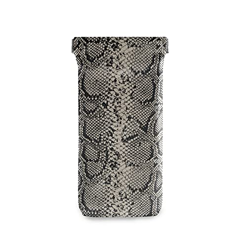 Otvee Snake Skin Animal Prints Eyeglass Pouch Microfiber Leather Squeeze Top Stylish Sunglasses Case For Women #TOP9