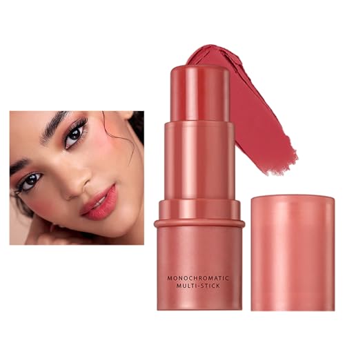 Essence Blush Stick, Cream Blush Stick For Cheek, Highly Pigmented Stick Blush For Cheek, Face And Eyebrow Natural Glow Honhoha
