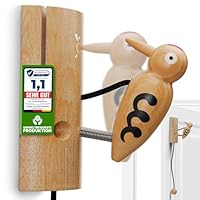 Eli® Klopfspecht für Kinder aus Holz - Klingel für Baumhaus - Spielhaus - Kinderzimmer - Haustür - Stelzenhaus - Kinderspielhaus - Glocke - Geschenk für Jungen und Mädchen - Outdoor - Indoor