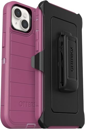 OtterBox Defender Series Screenless Edition Case for iPhone 14 Plus (Only) - Case Only - Microbial Defense Protection - Non-Retail Packaging - (Morning Sky (Pink)) - image 1