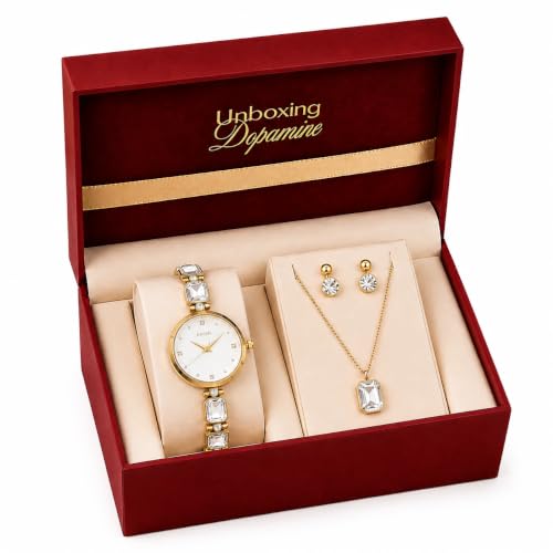 Kayxn Celestique Edition Watch & Jewelry Set for Her, White - Image 2