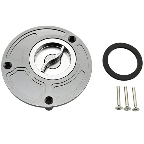 CNC �A���~�I�[�g�o�C�R���^���N�L���b�v�K�X�L���b�v�J�o�[ �ɓK������ YZF R1 R6 R7 R6S R3 R25 FZ1 FZ6 MT07 MT09 FJR XJR 1300 FZ16 YUVWYACEG(Gray)