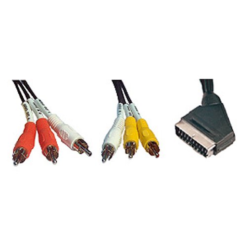 Connectland C-PTEL-6AVC-1.4M Câble Péritel Audio-vidéo C-inch 1,4 m