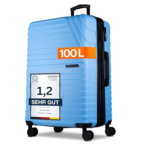 Cocoono Hartschalenkoffer XL Groß – 95L - 104L Volumen – 8...