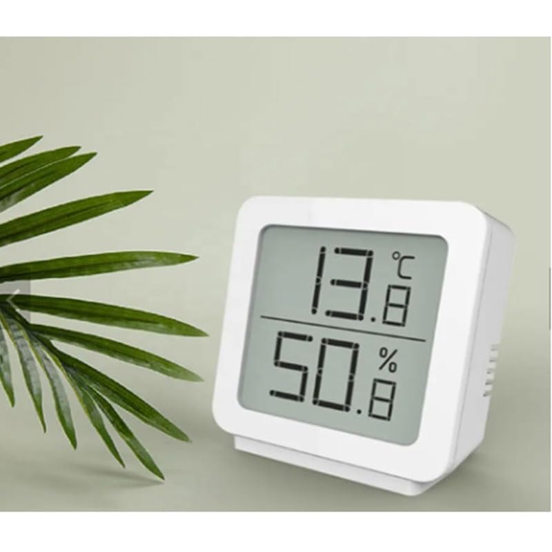 ABS Portable Thermometer Hygrometer White Digital Display Bedroom Living Room