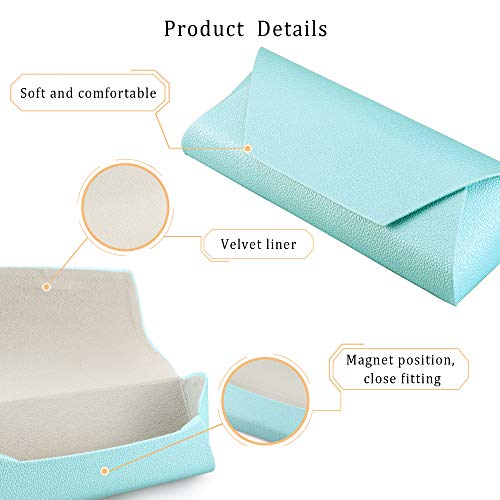 Lifeart Eyeglass Case Hard Shell, Portable Sunglass Case For Women And Men, Fashionable Pu Leather Eyeglass Case, Lightweight #TOP1