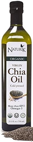Organic Cold Pressed Chia Seed Oil 25.3 OZ Bottle