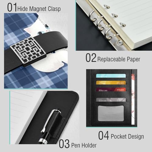 Carnet de notes en cuir ligné 17x23 cm pour ne plus jamais perdre vos idées créatives - 4